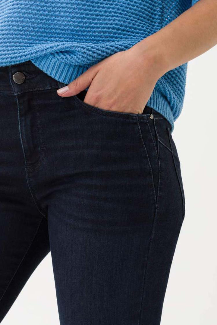 Ana Skinny Jeans in Used Dark Blue