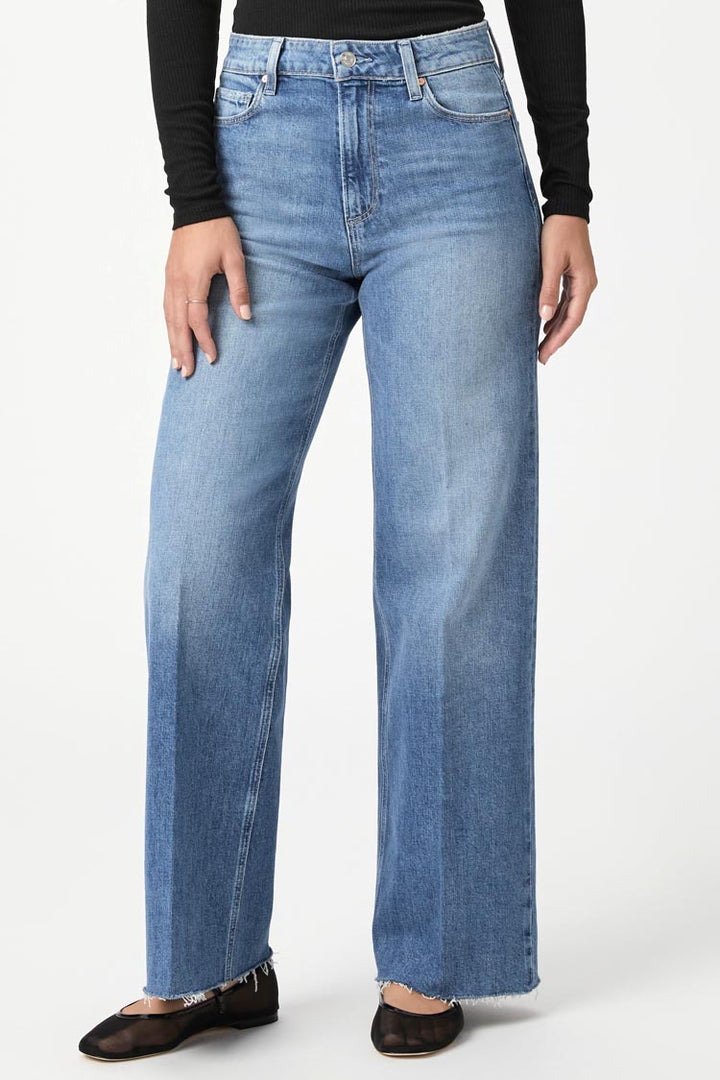 Anessa 31" Wide Leg Jean w Raw Hem - Archives
