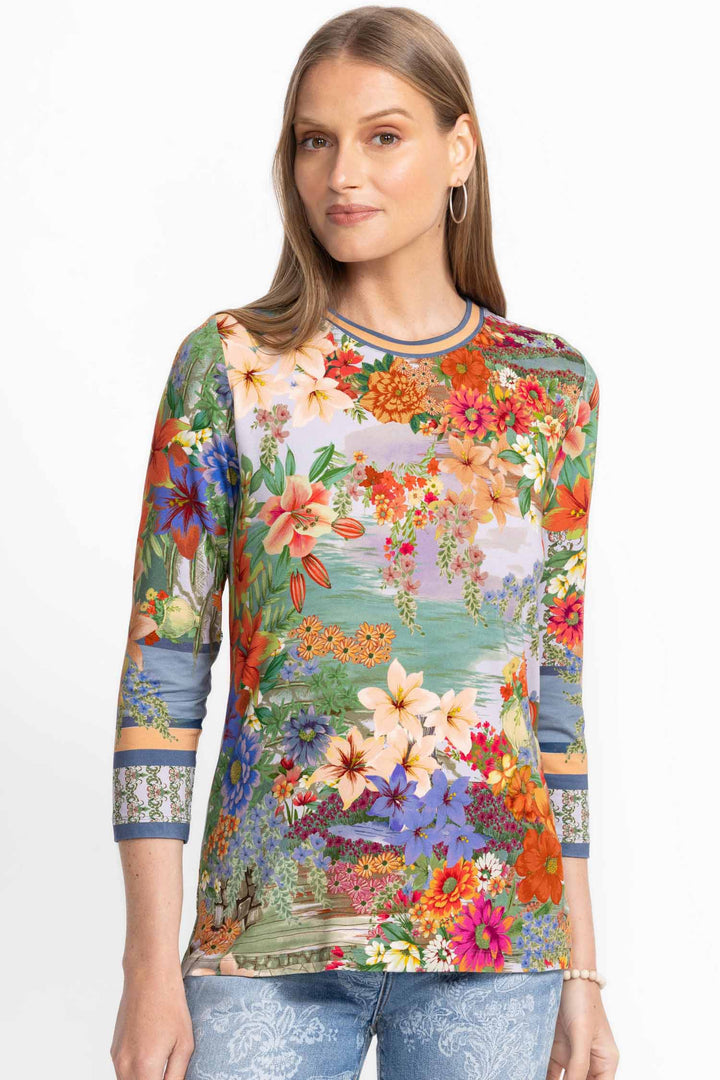 Asteria Janie Fav 3/4 Sleeve Crew Neck Tee