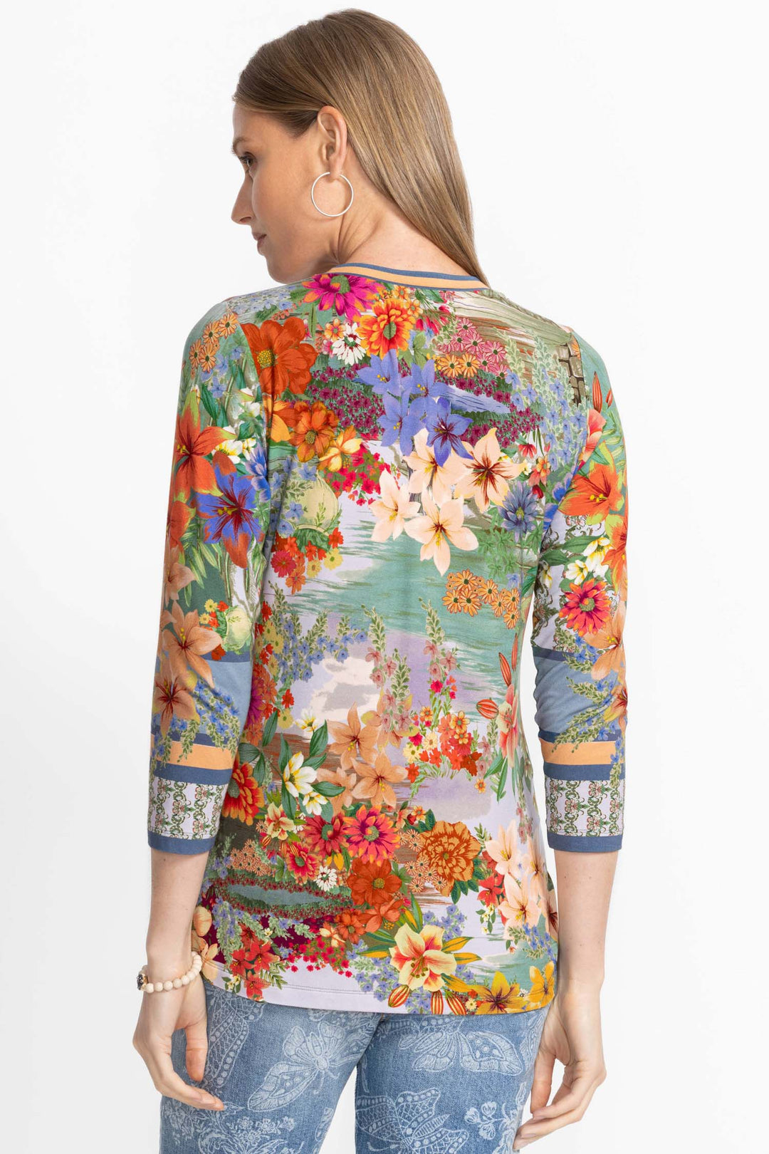 Asteria Janie Fav 3/4 Sleeve Crew Neck Tee