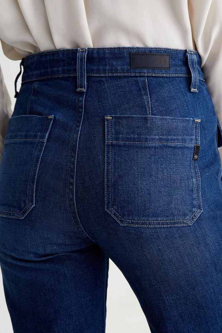 Bonnie Mid-Rise Relaxed Flare Jeans - Shallow