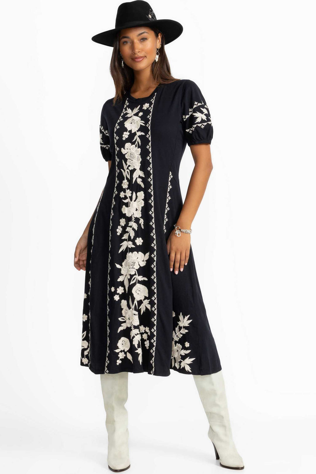 Camille Seamed Knit Dress