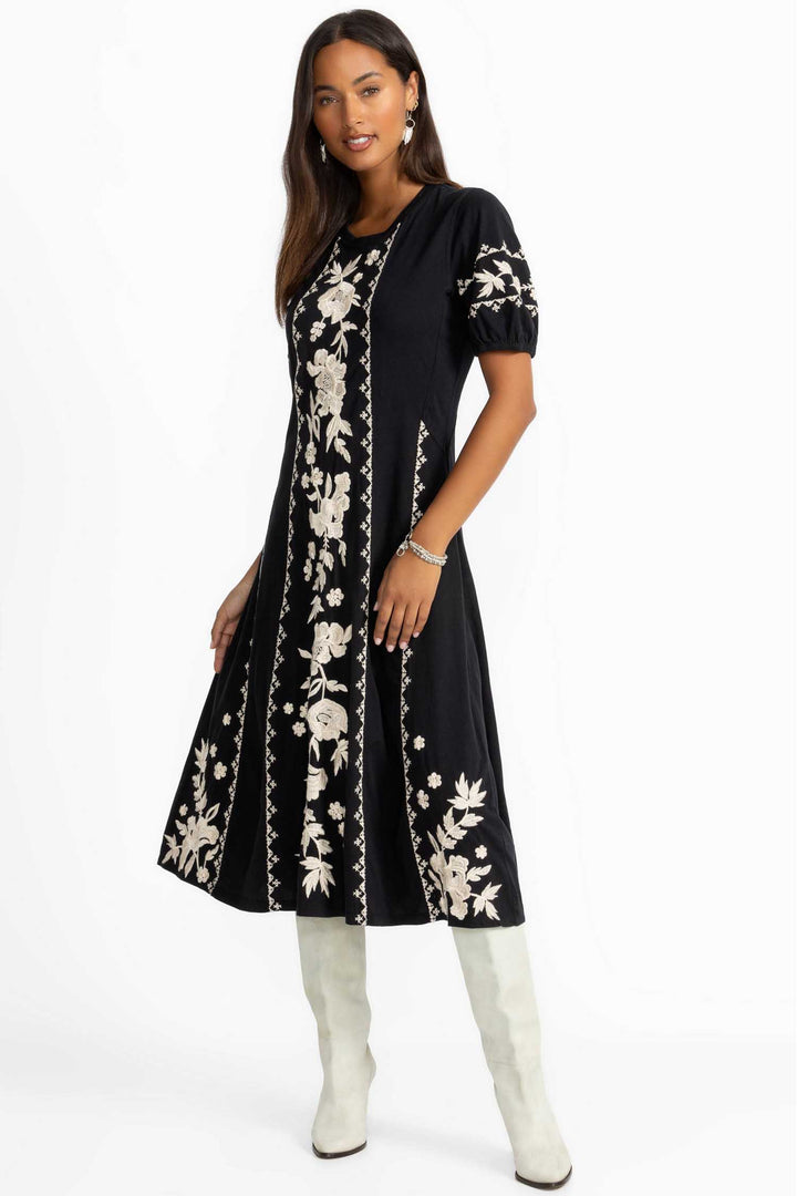 Camille Seamed Knit Dress