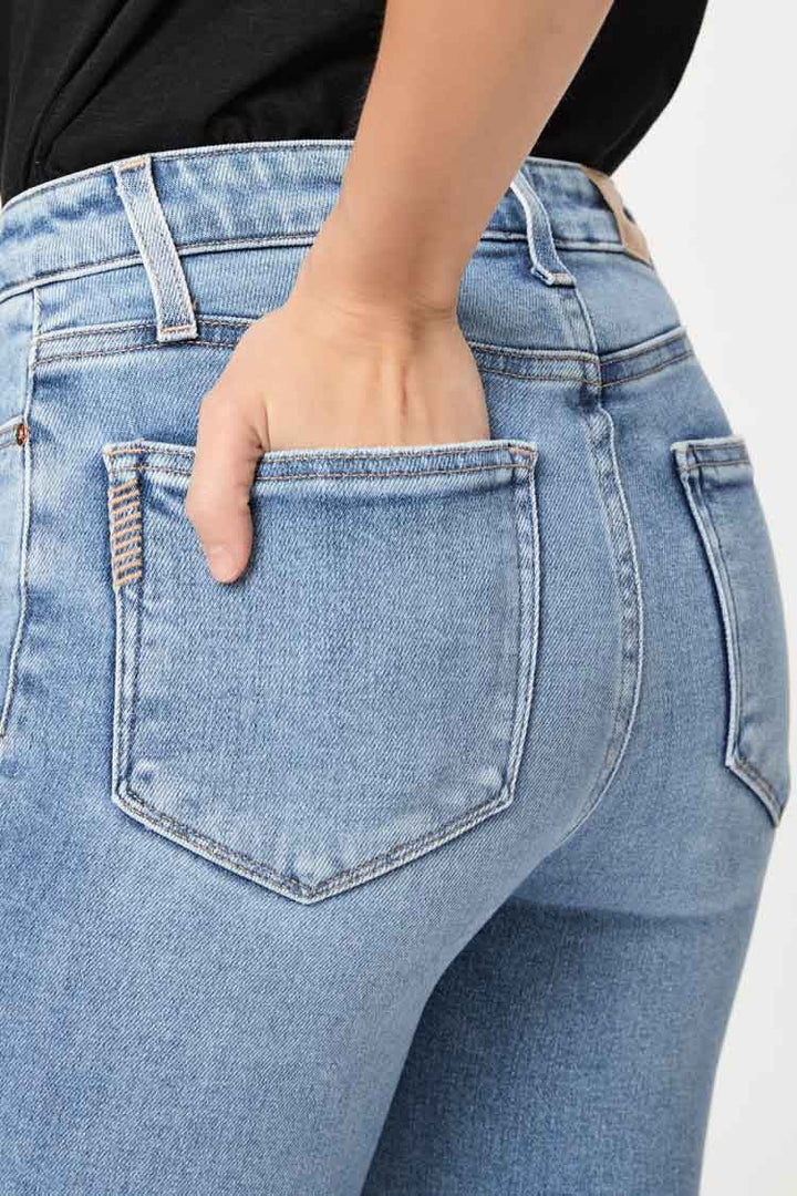 Cindy Ankle Jeans - Mel Destroyed Hem