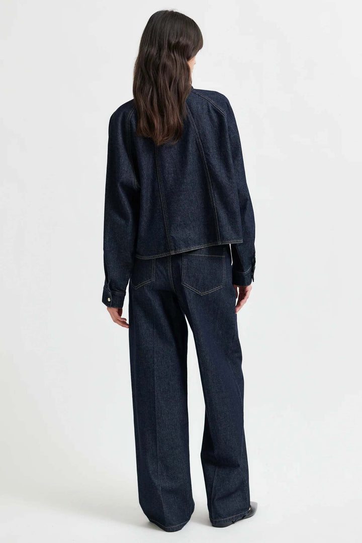 Columbus Denim Shirt in Dark Blue