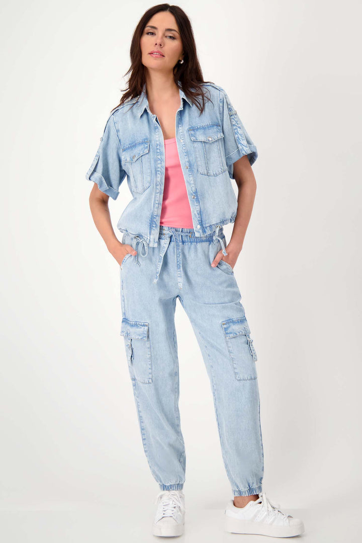 Denim Cargo Pants w Pockets