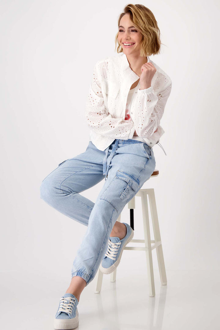 Denim Cargo Pants w Pockets