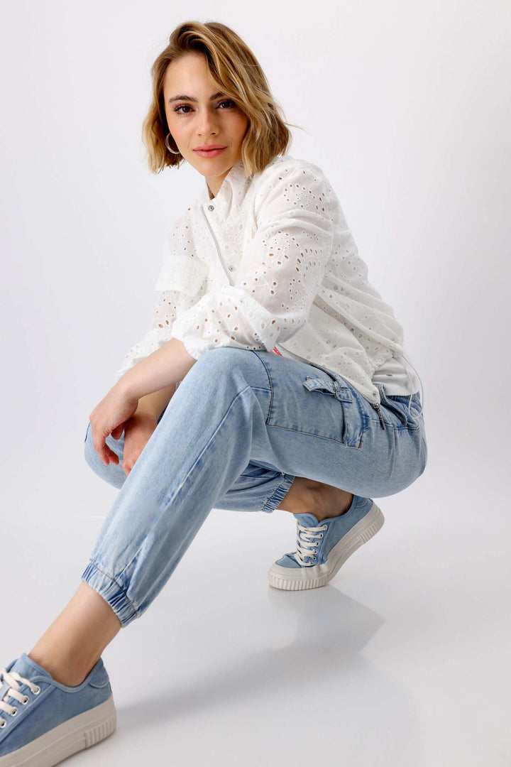 Denim Cargo Pants w Pockets