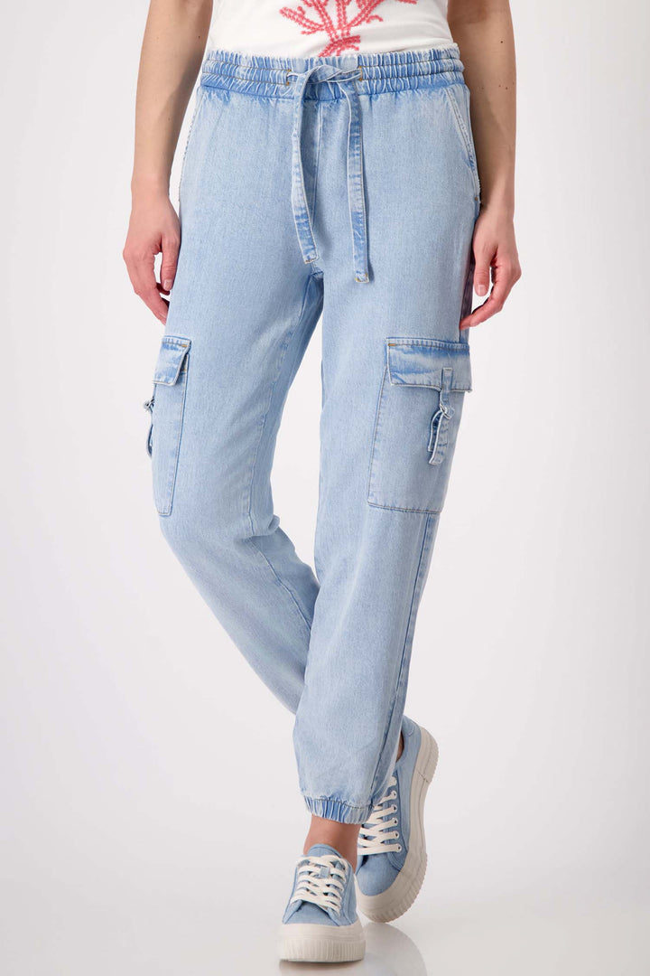 Denim Cargo Pants w Pockets