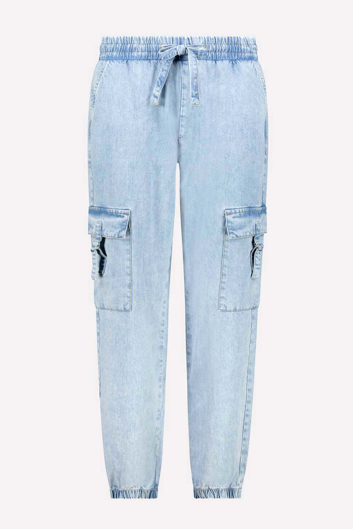 Denim Cargo Pants w Pockets