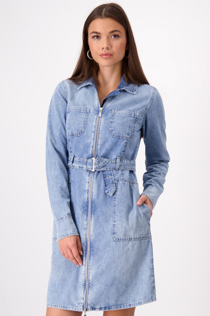 Denim LS Midi Coat Dress