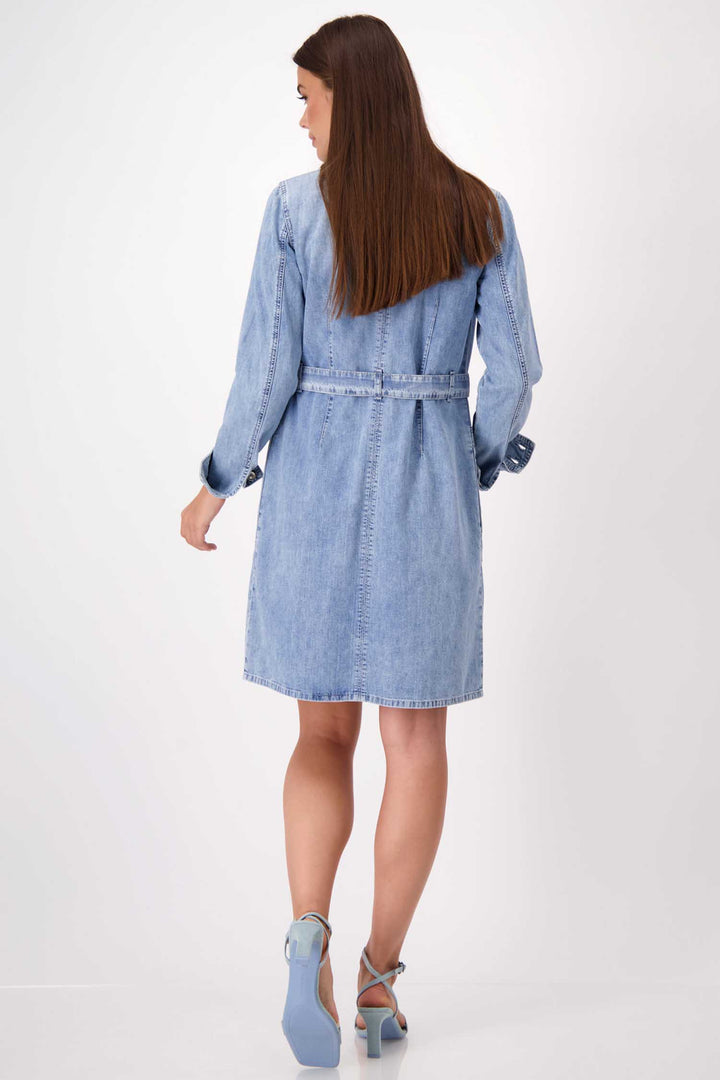 Denim LS Midi Coat Dress