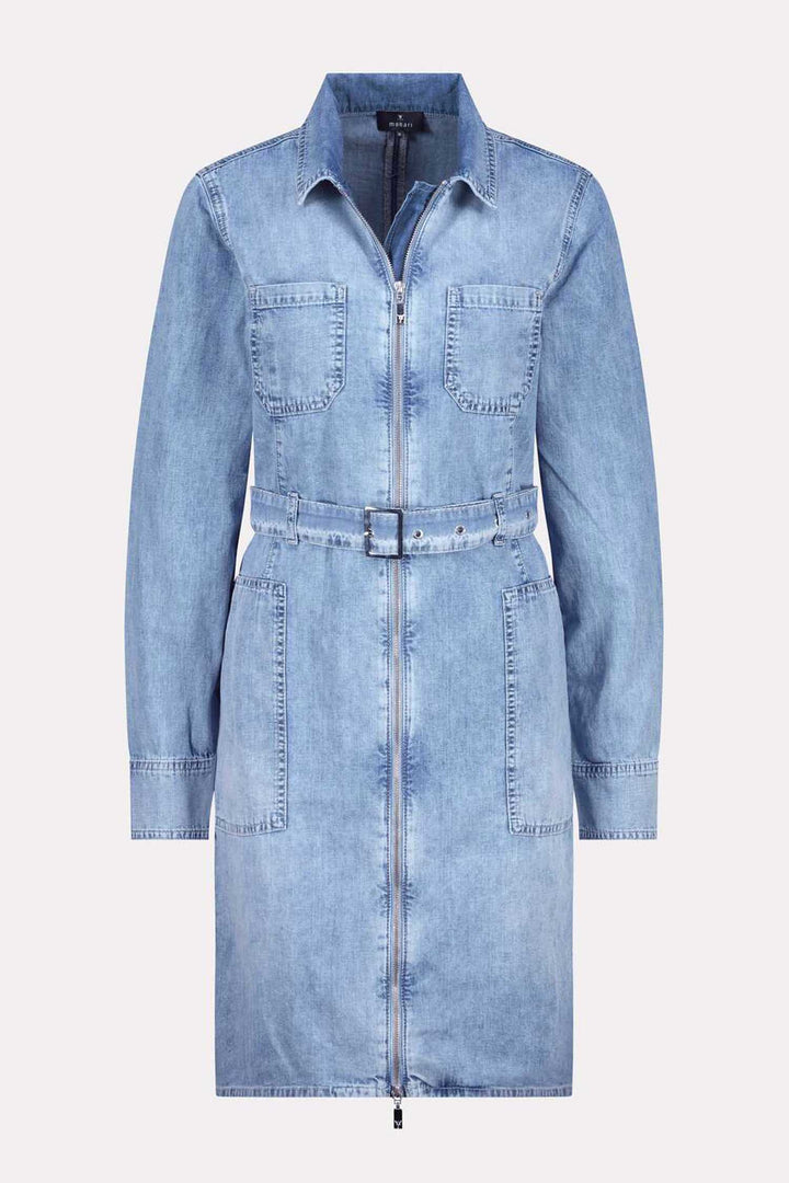 Denim LS Midi Coat Dress