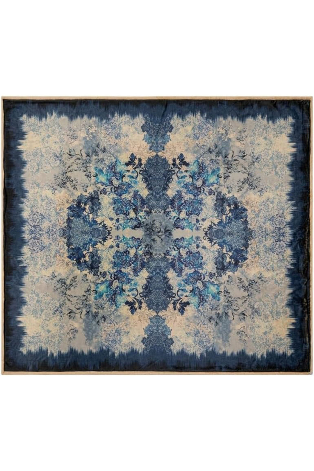 Denim Lace Cozy Blanket