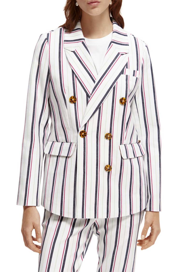 Double Breasted Striped Blazer | FINAL SALE