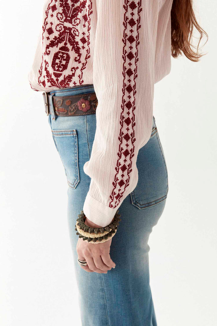 Edna Denim Pant in Blue Denim