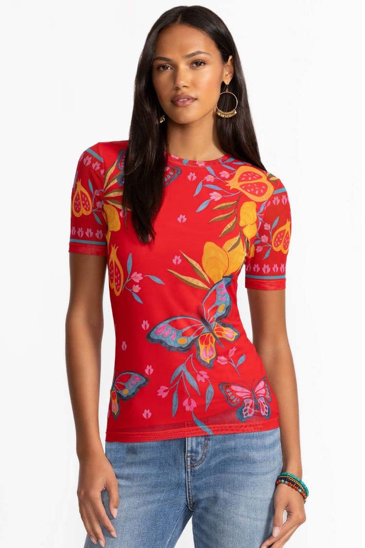 Ekaterina Eleanor SS Mesh Tee