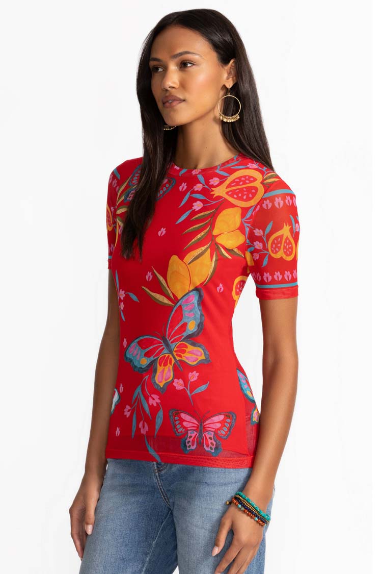 Ekaterina Eleanor SS Mesh Tee