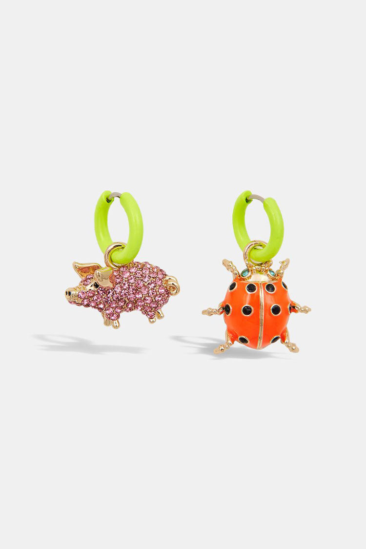 Francesco Hoop Earrings - Pig & Ladybug