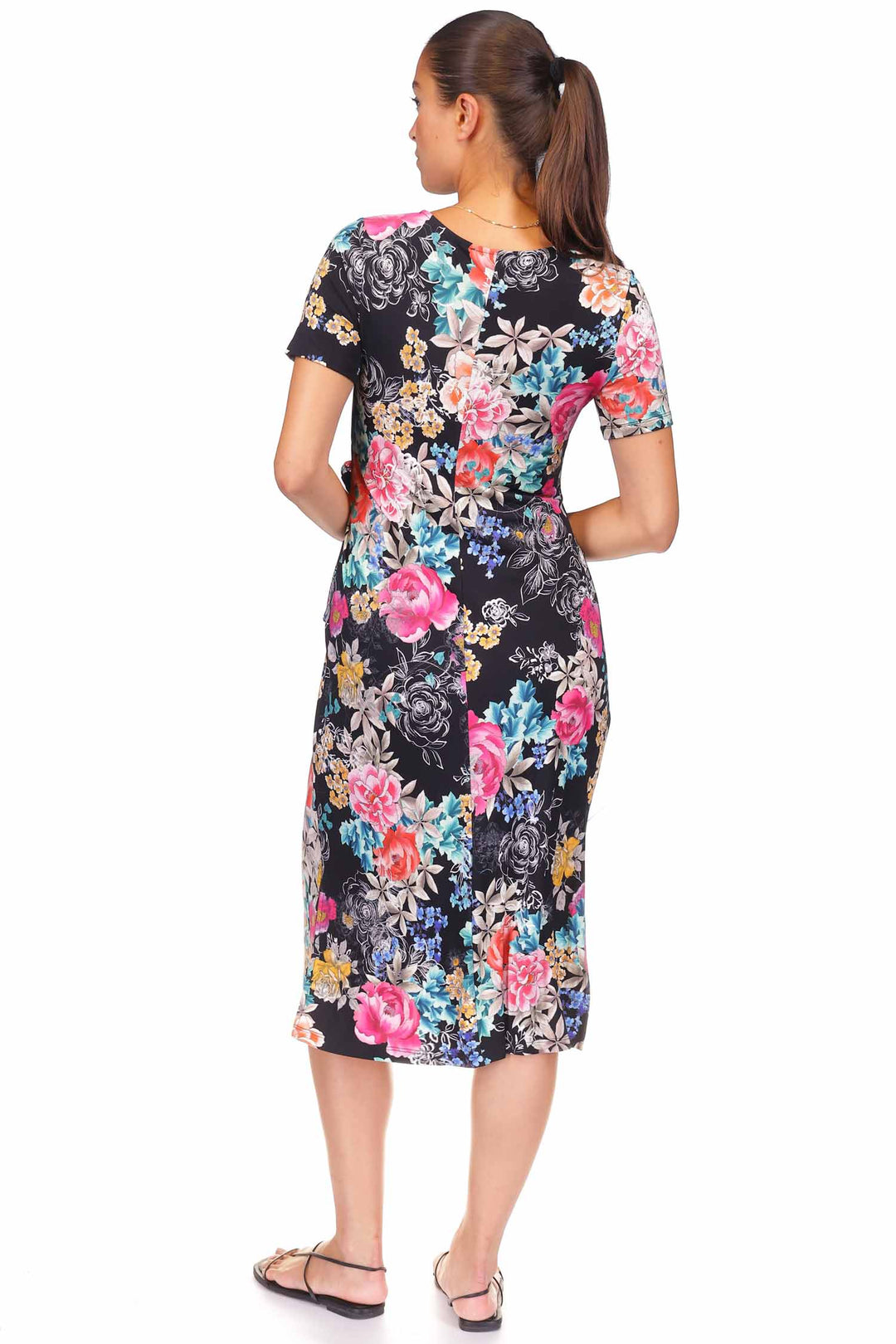 Lavilla Black Janie Fav Side Tie Knit Dress