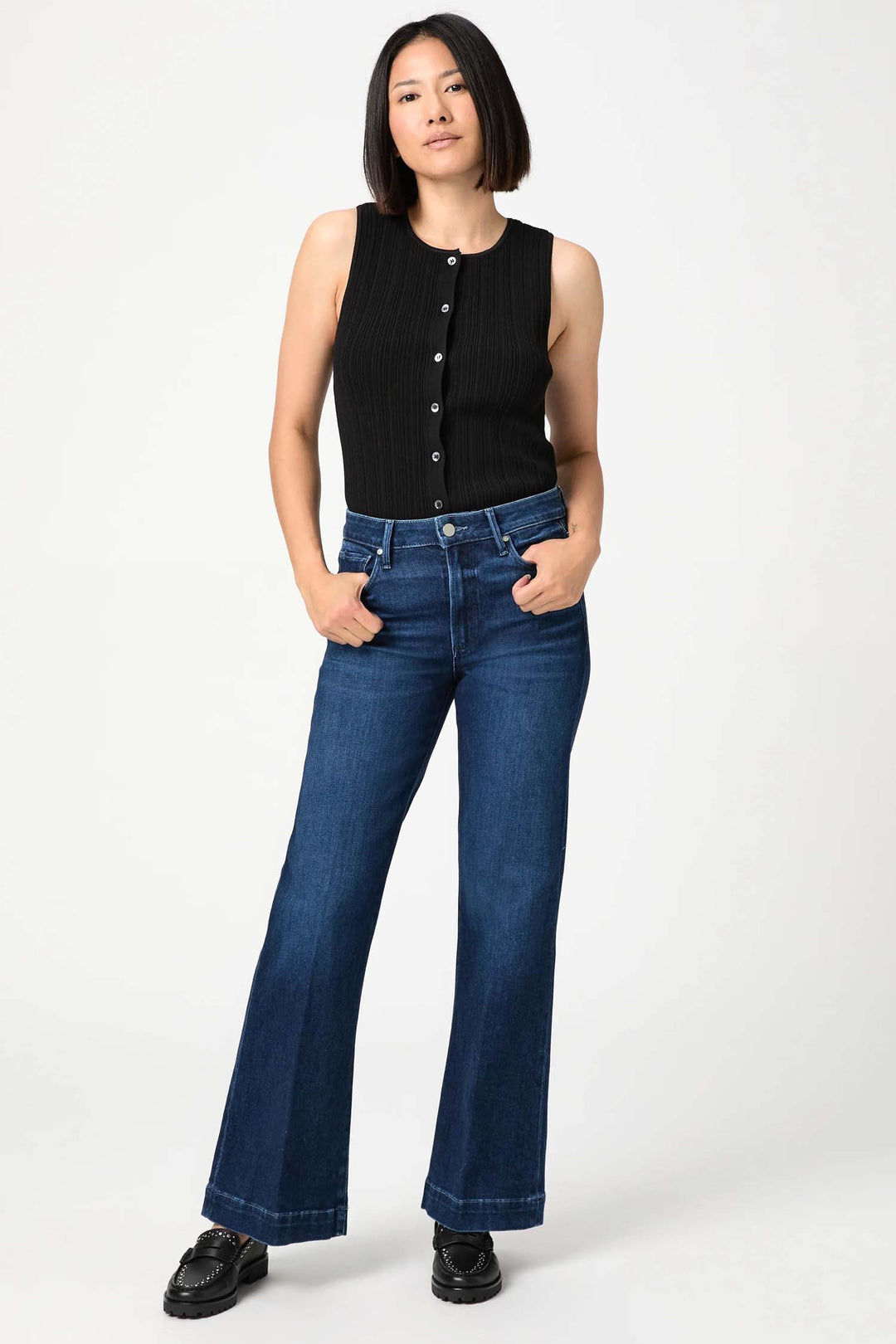 Leenah 32" Petite Wide Leg Jean - Praline