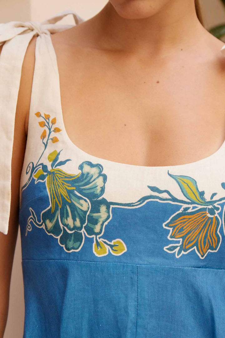 Luda Ballet Sundress in Blue