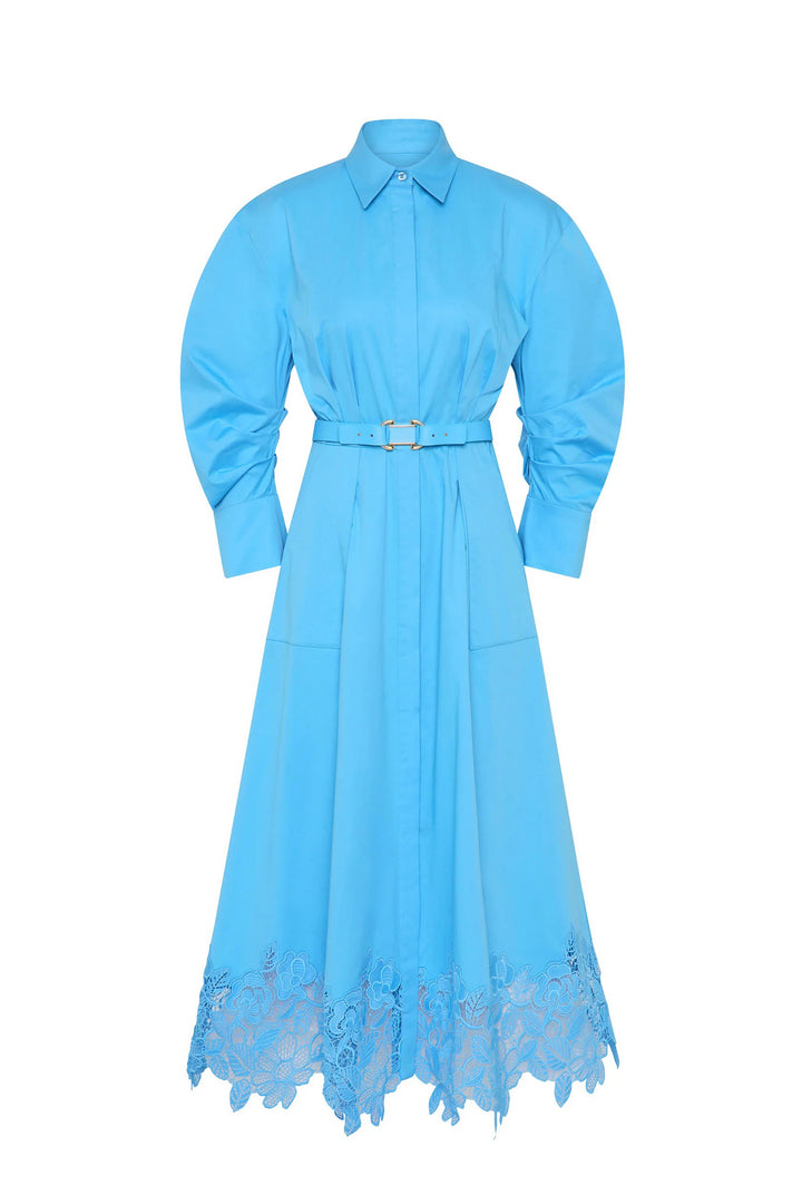 Montreux Shirt Midi Dress in Blue