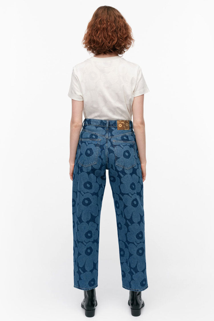 Maridenim Barrel Unikko Cotton Jeans in Mid Indigo