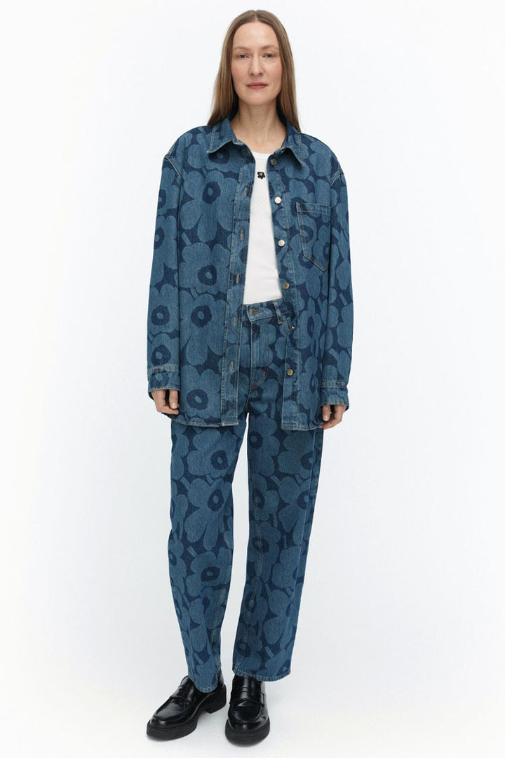 Maridenim Vaihe Unikko Jean Shirt in Mid Indigo