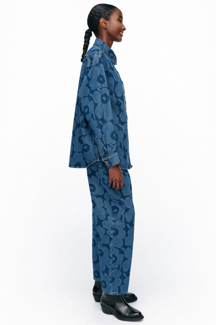 Maridenim Vaihe Unikko Jean Shirt in Mid Indigo