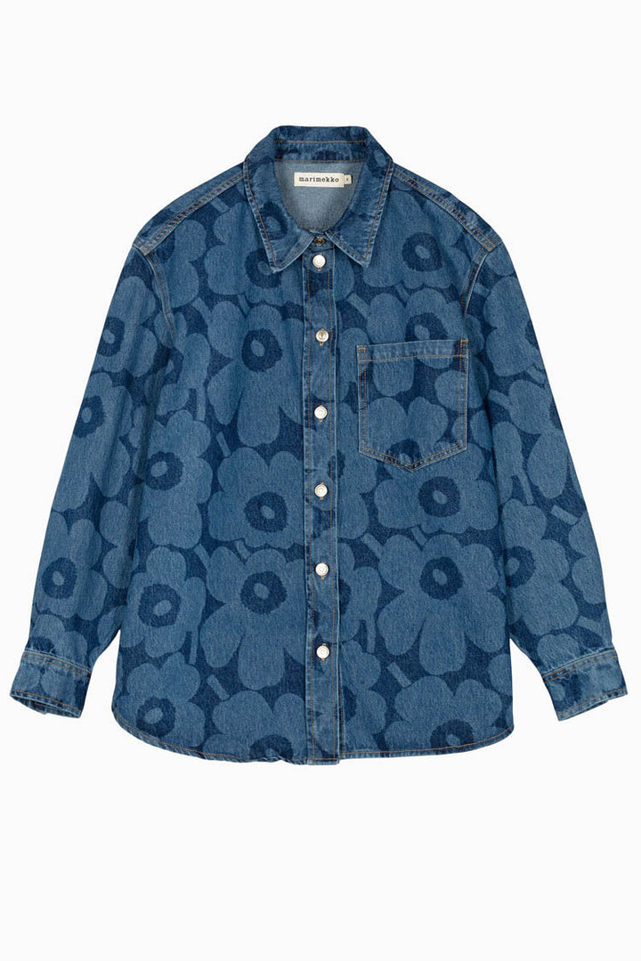 Maridenim Vaihe Unikko Jean Shirt in Mid Indigo