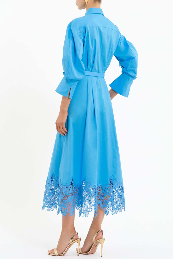 Montreux Shirt Midi Dress in Blue
