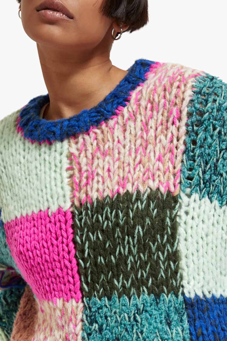 Multicolour Hand Knitted Pullover