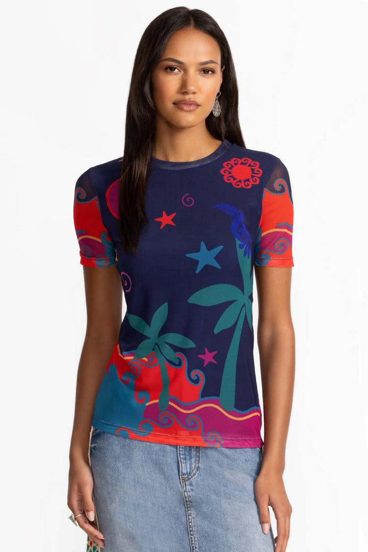 Paloma's Island Eleanor SS Mesh Tee