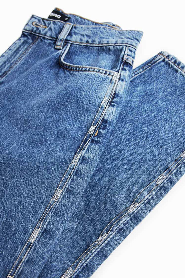 Rhinestone Mum Jeans | FINAL SALE