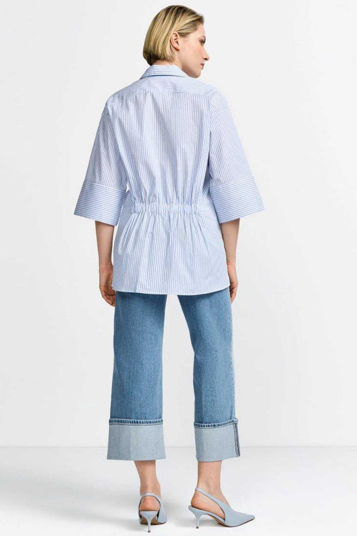 Roll-Up Wide Leg Jeans