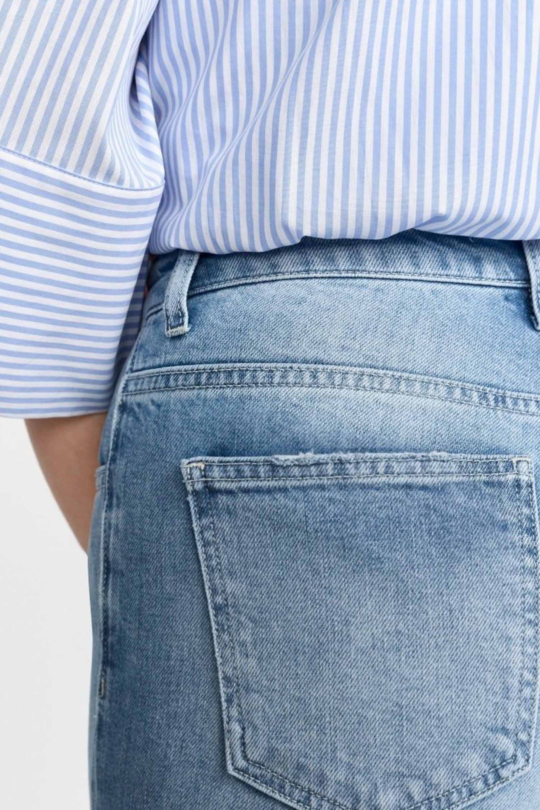 Roll-Up Wide Leg Jeans