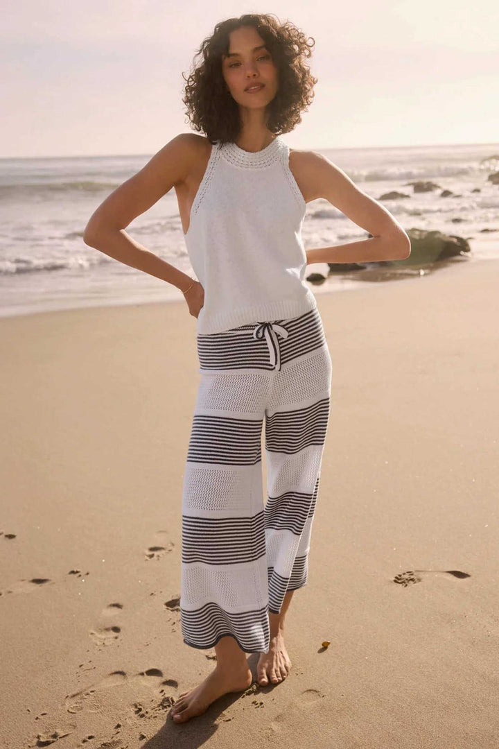 Ronnie Sweater Pant in Ink Stripe