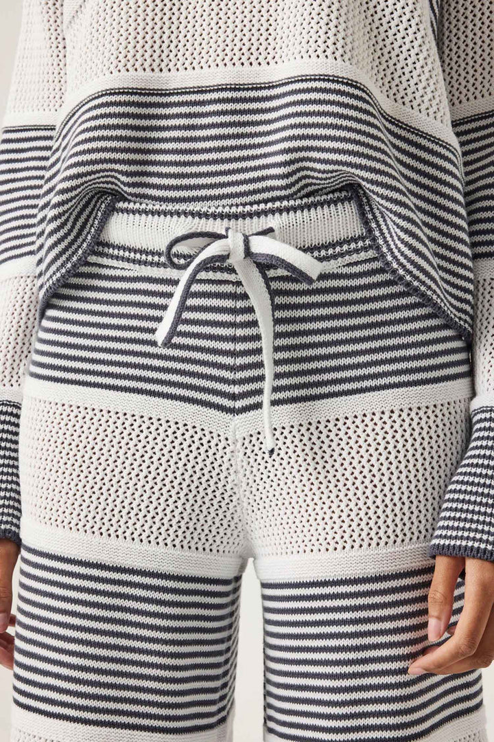 Ronnie Sweater Pant in Ink Stripe