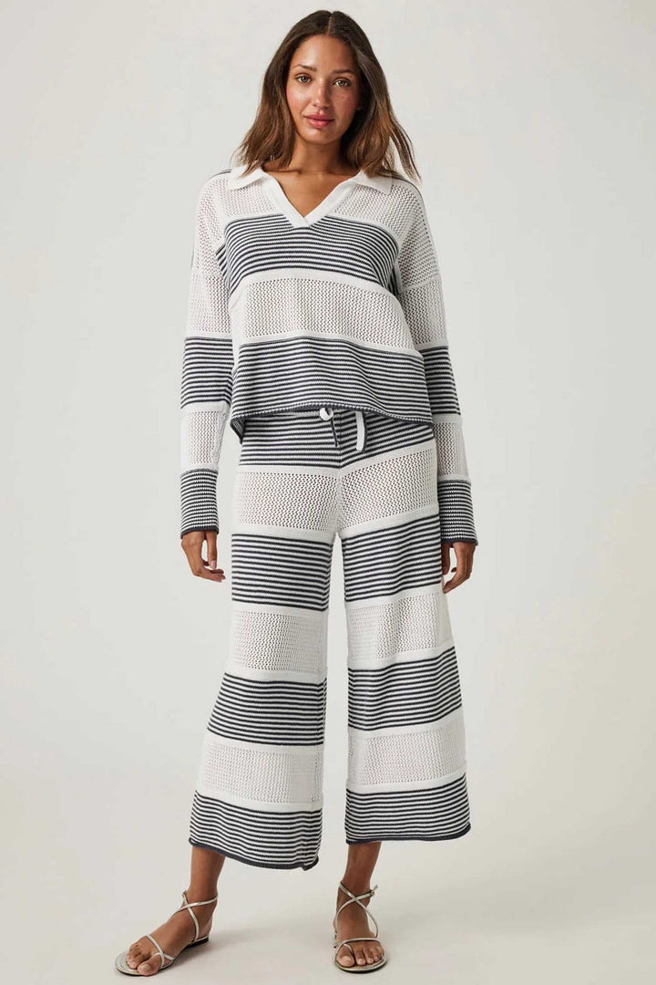 Ronnie Sweater in Ink Stripe