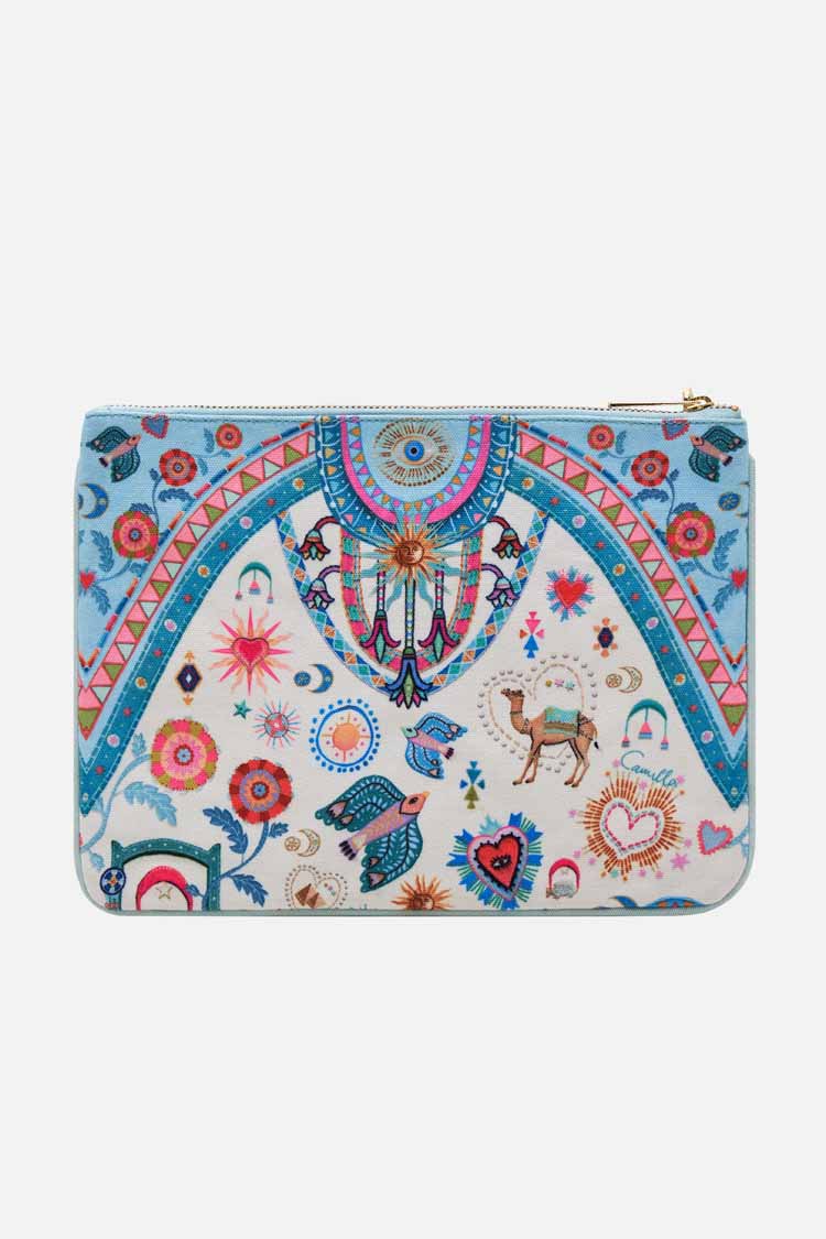 Small Canvas Clutch in Living in Colour by Camilla Frockaholics at Momento Dezigns