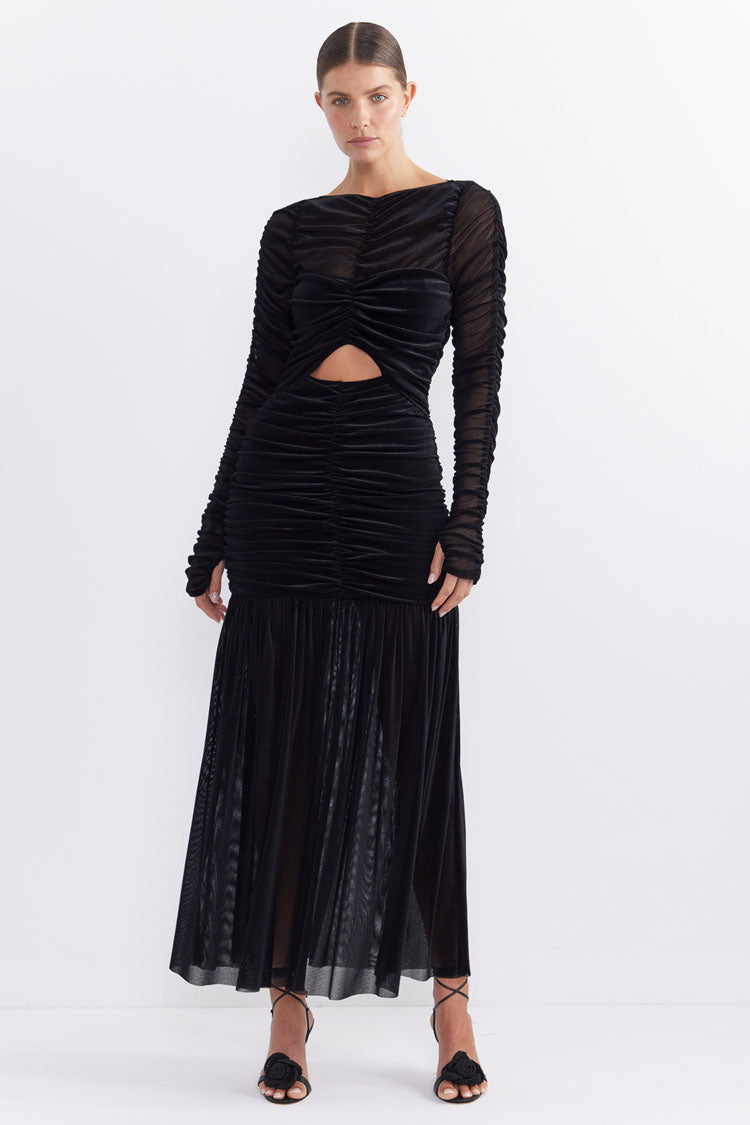 Hourglass Poplin Midi Dress