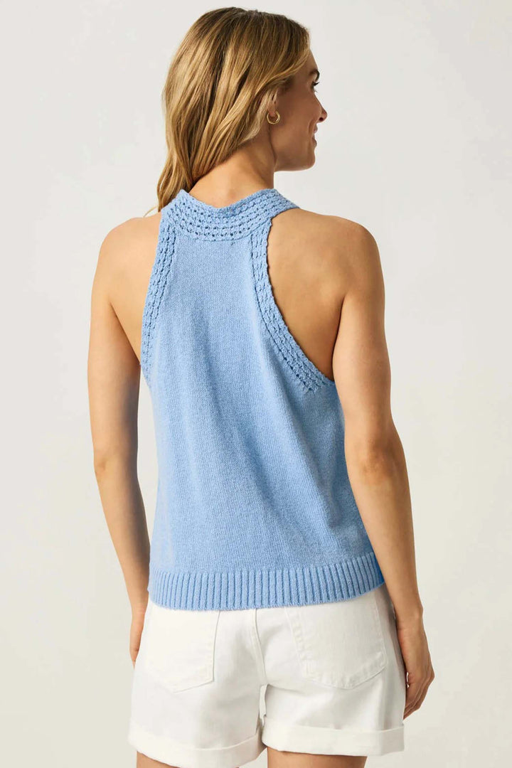 Talula Sweater Tank in Steele Blue