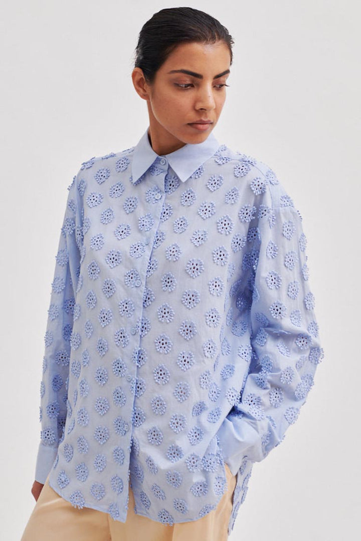 Taormina New Shirt in Brunnera Blue | FINAL SALE