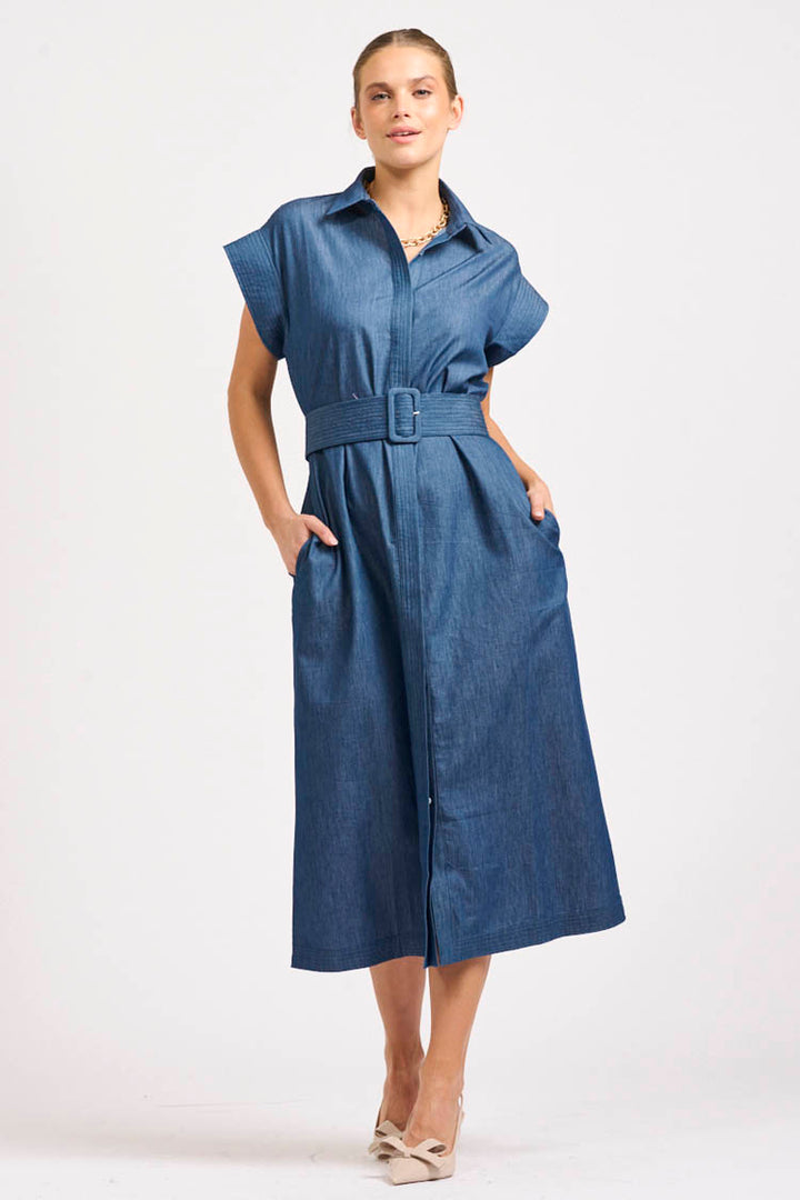 Fifi Shirtdress in Chambray