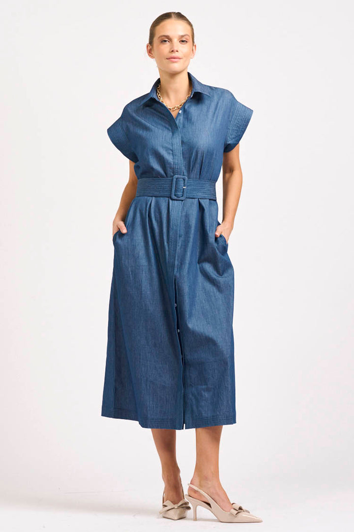 Fifi Shirtdress in Chambray