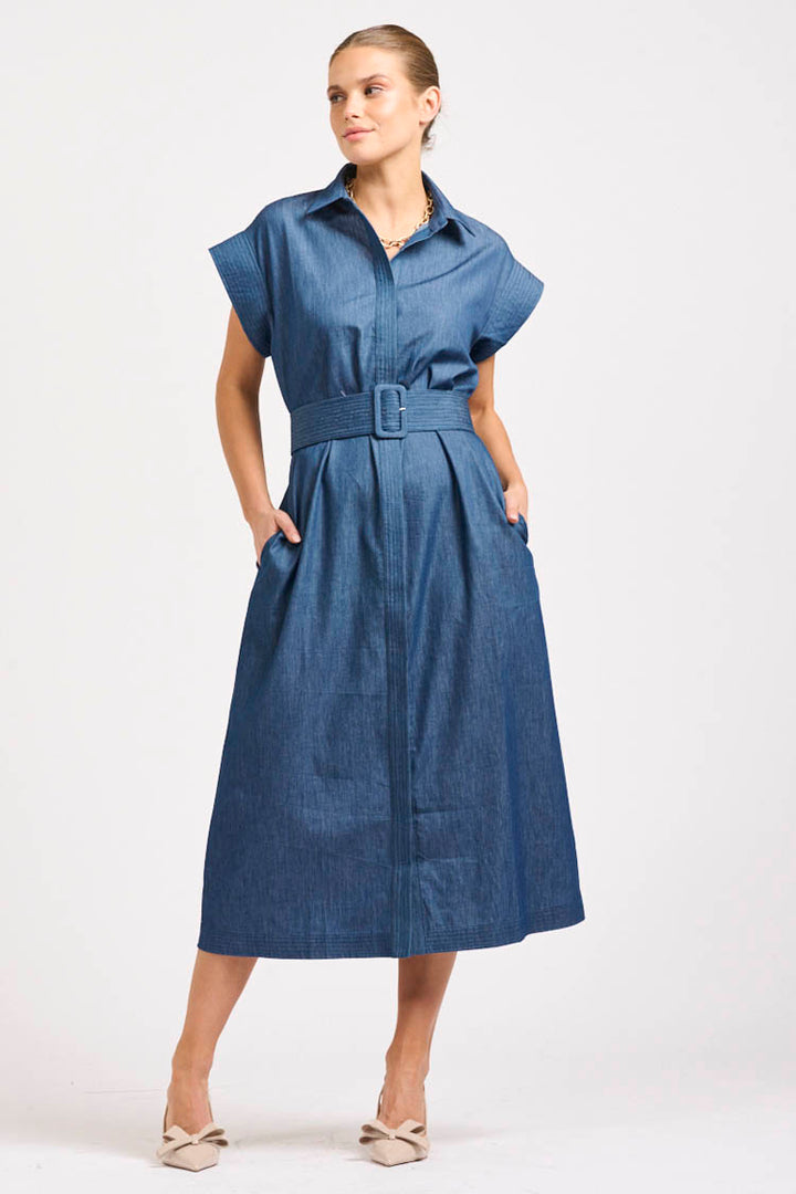 Fifi Shirtdress in Chambray
