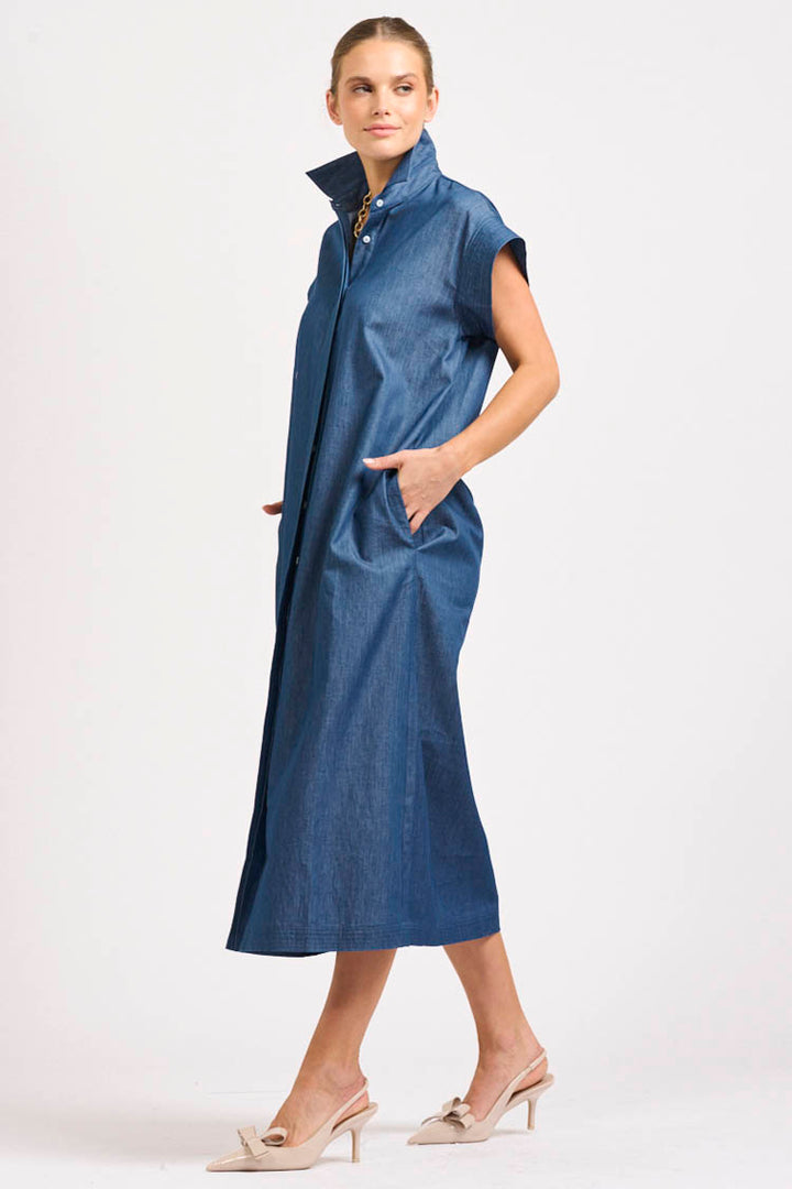Fifi Shirtdress in Chambray