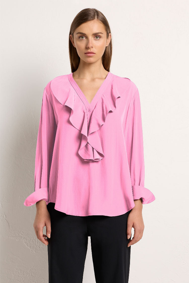 Vine Shirt in Peony