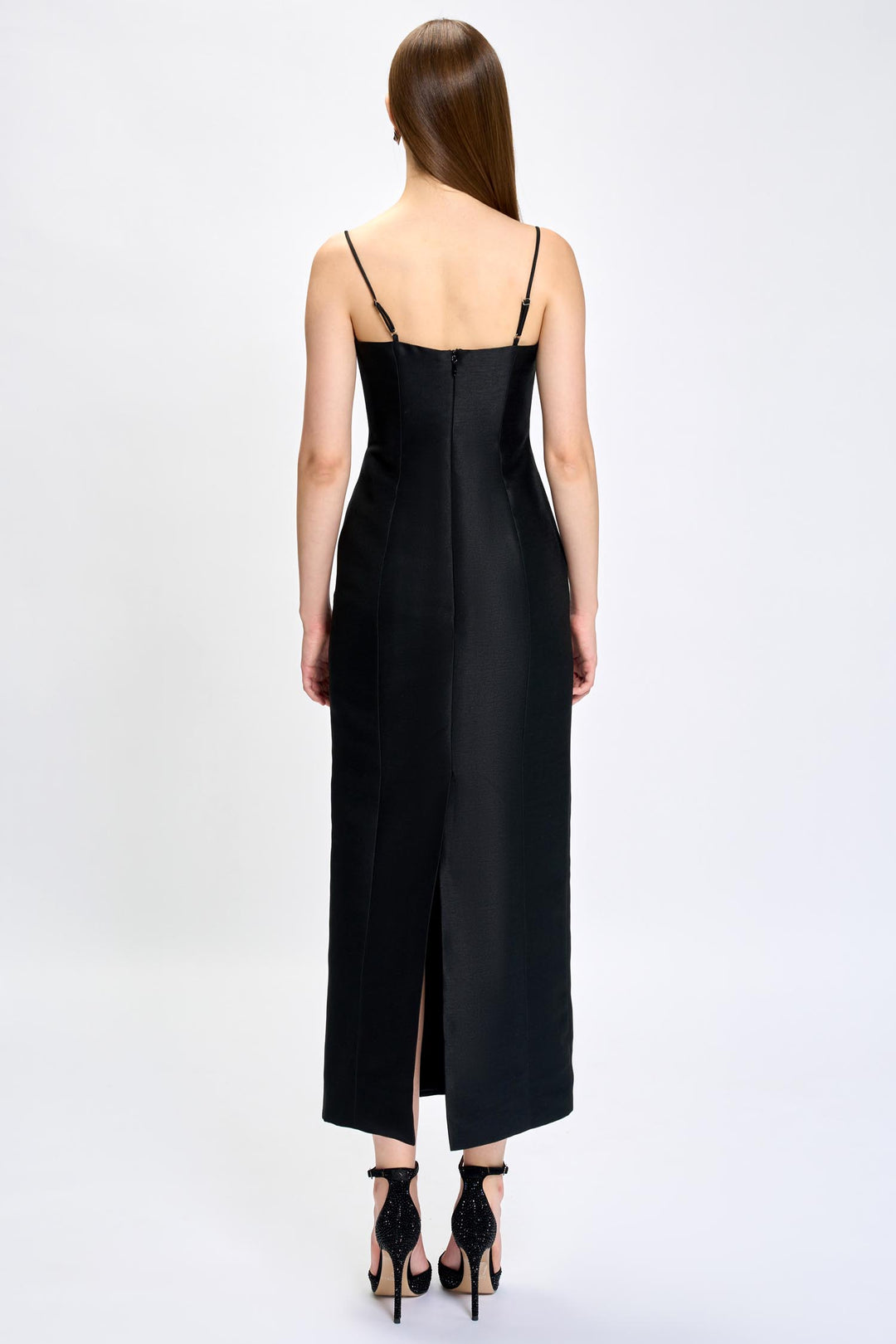 Wynter Floral Midaxi Dress in Black White